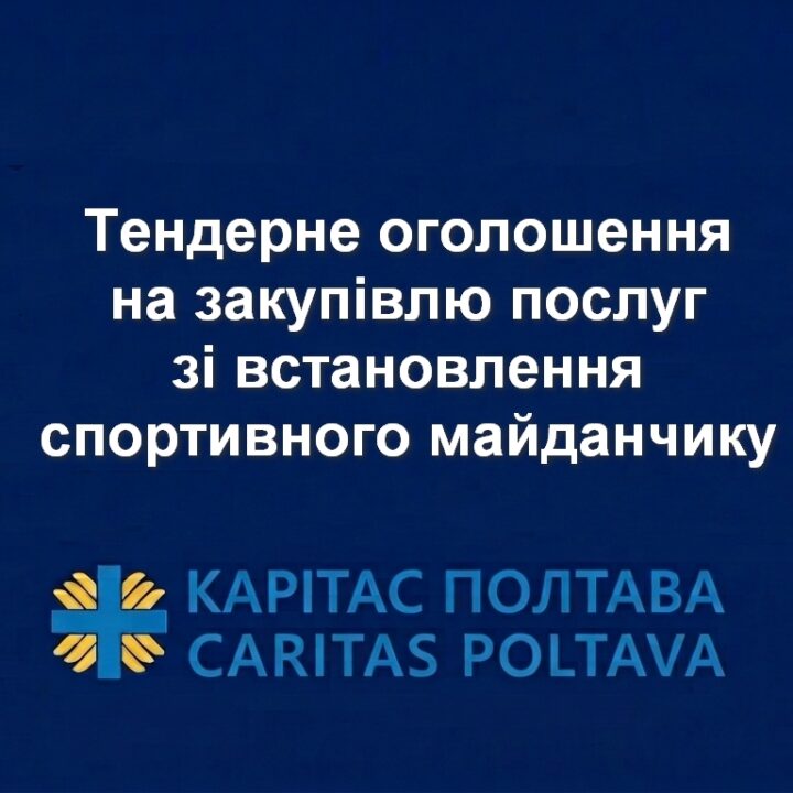 Тендерне оголошення на закупівлю послуг зі встановлення спортивного майданчику